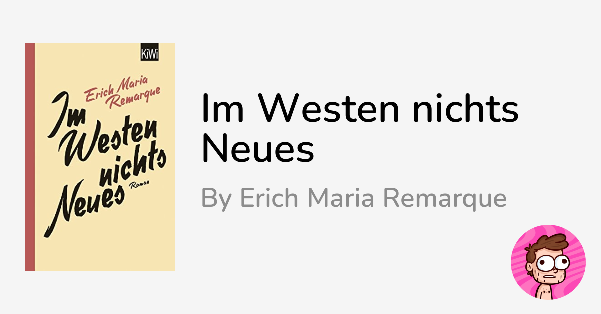 Im Westen Nichts Neues Von Erich Maria Remarque marcel.io