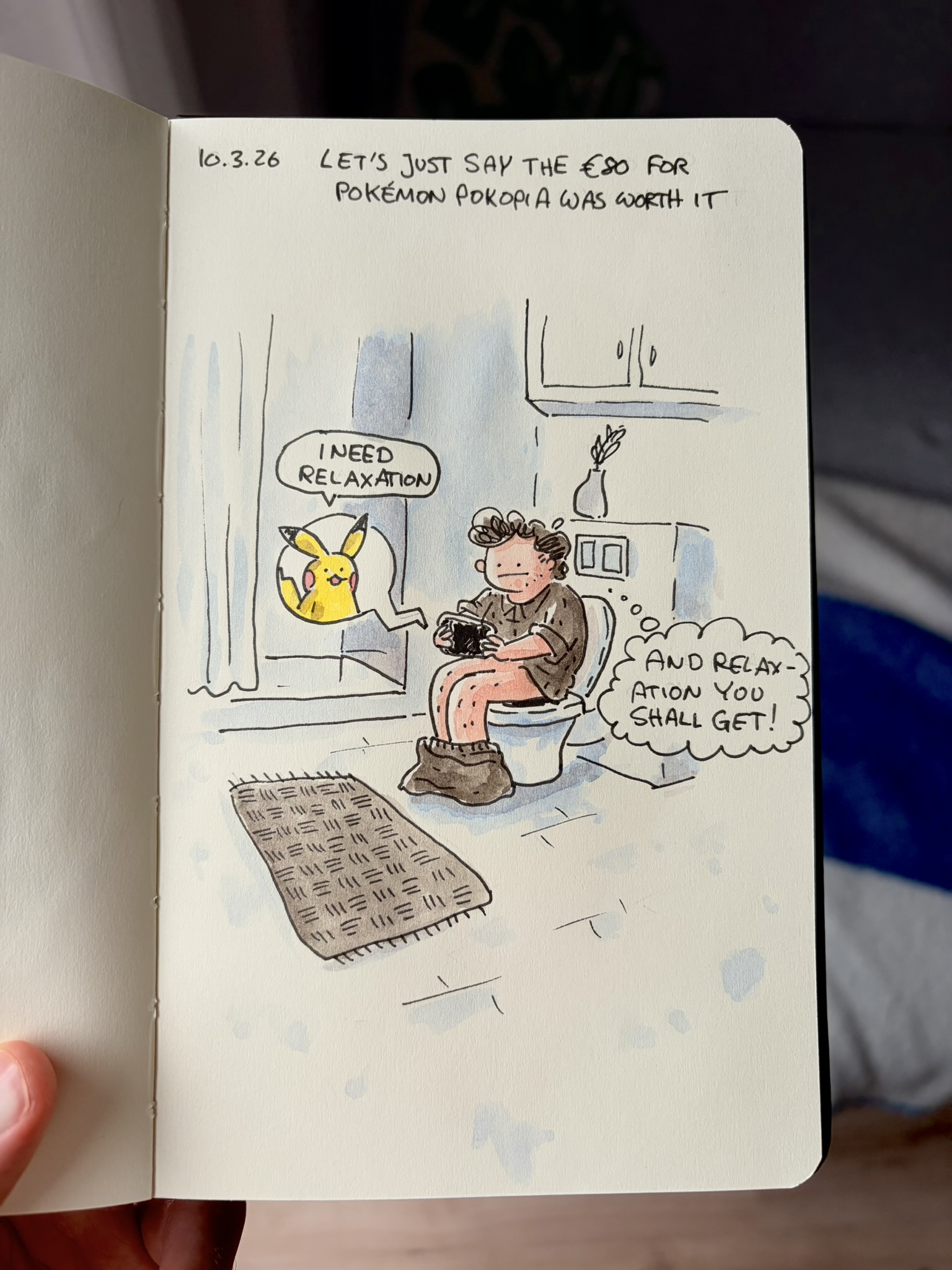 Poopin' and cleaning up my little town.