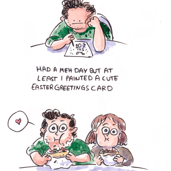 The Döner wasn't even good. Fantastic company, though.