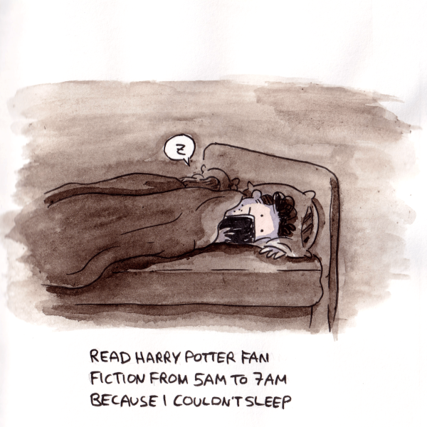 It’s 1,800 pages long, and I’m not sure I like it. Maybe I’m just not a fan fiction kind of guy.