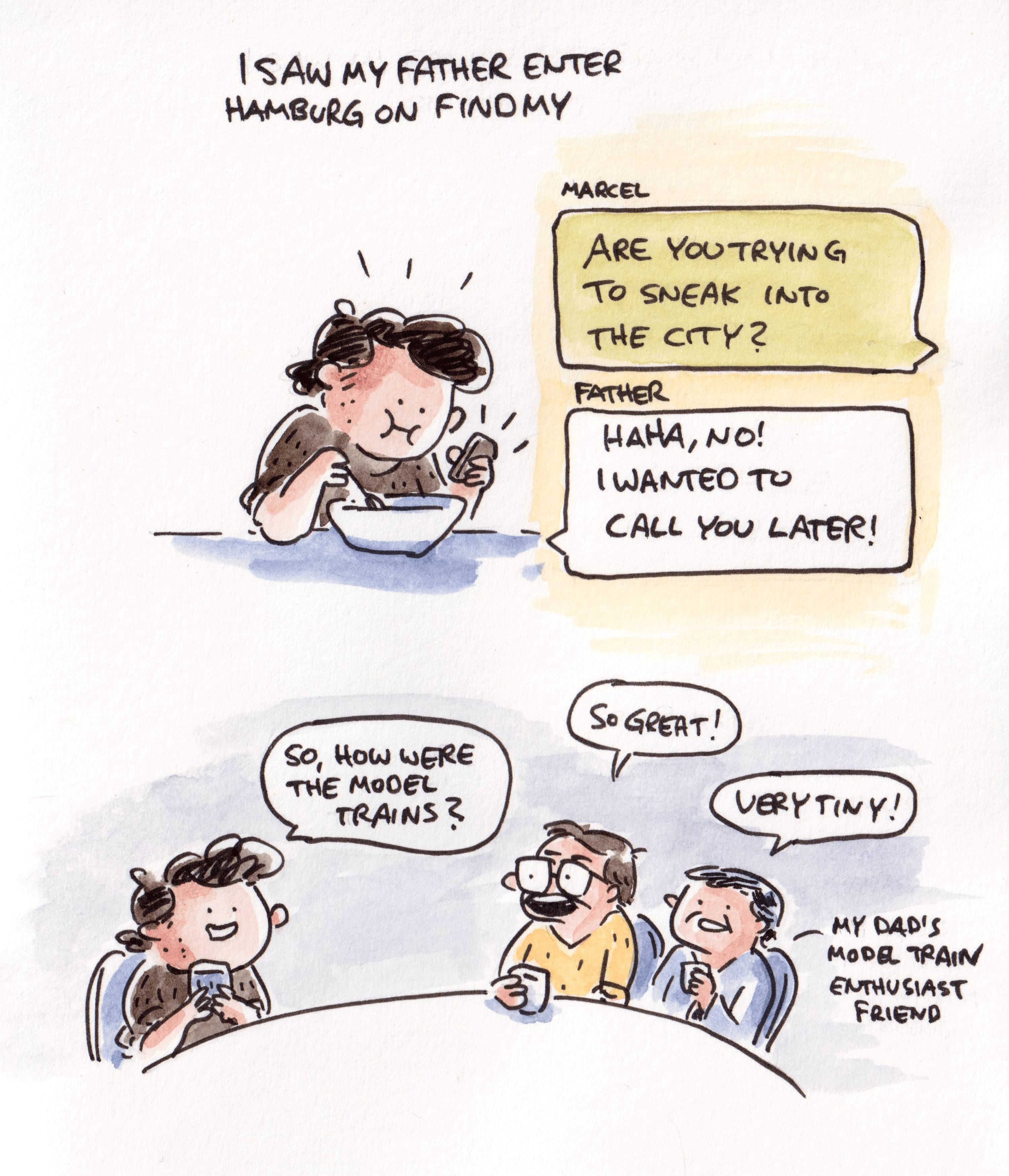 Model trains and a lack of privacy.