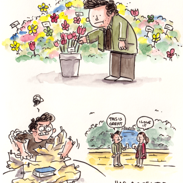 Sant Jordi preparation.