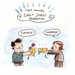 We appropriated Sant Jordi, please don't cancel us.