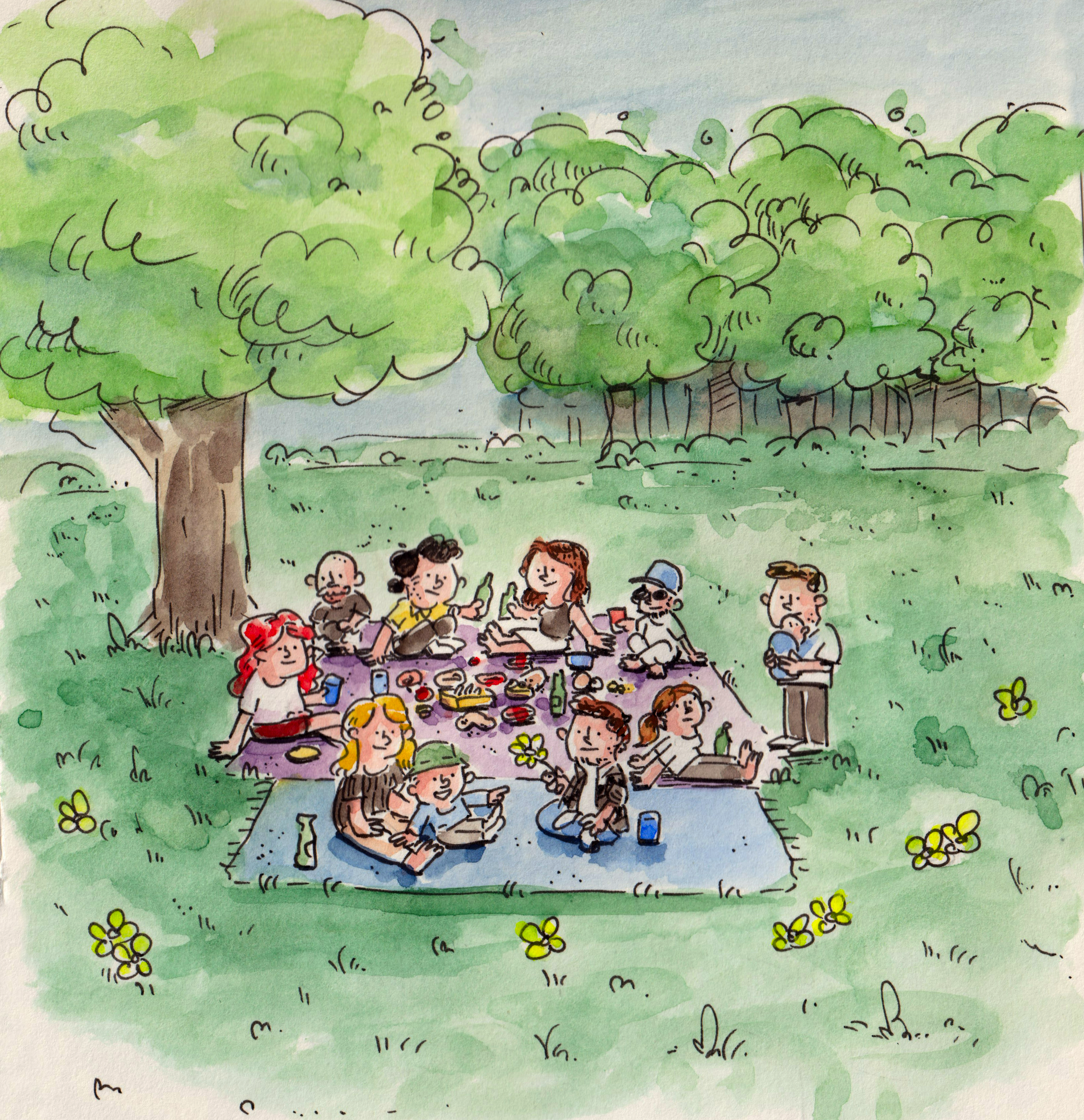 We spent the first of May in the park, having a great old time. It couldn’t have been a better start to the month.