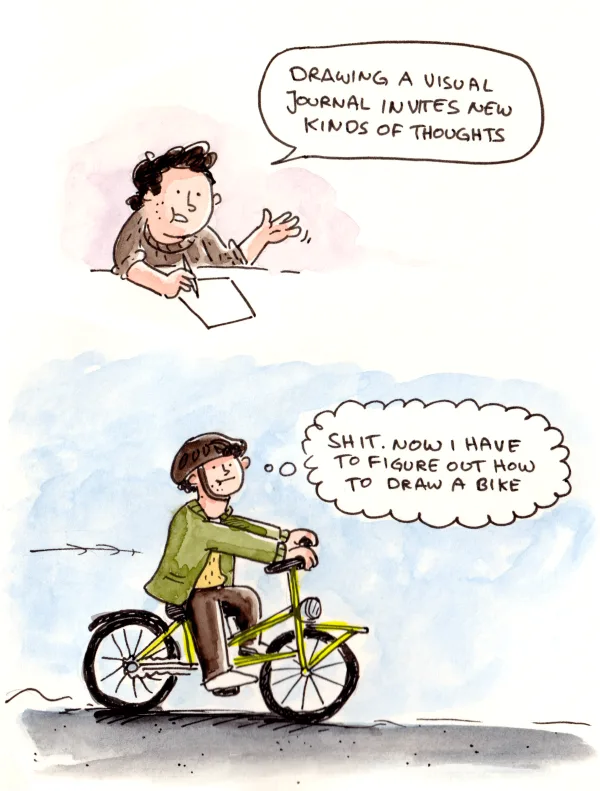 I’m trying, once again, to become a bike person. It’s easier to get to Anna’s new apartment by bike than by subway or bus.