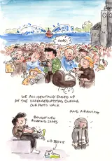 The harbor’s birthday is a huge party, and people from all over Germany visit Hamburg to behave badly. It’s usually something people from Hamburg try to stay away from.