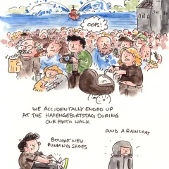 The harbor’s birthday is a huge party, and people from all over Germany visit Hamburg to behave badly. It’s usually something people from Hamburg try to stay away from.