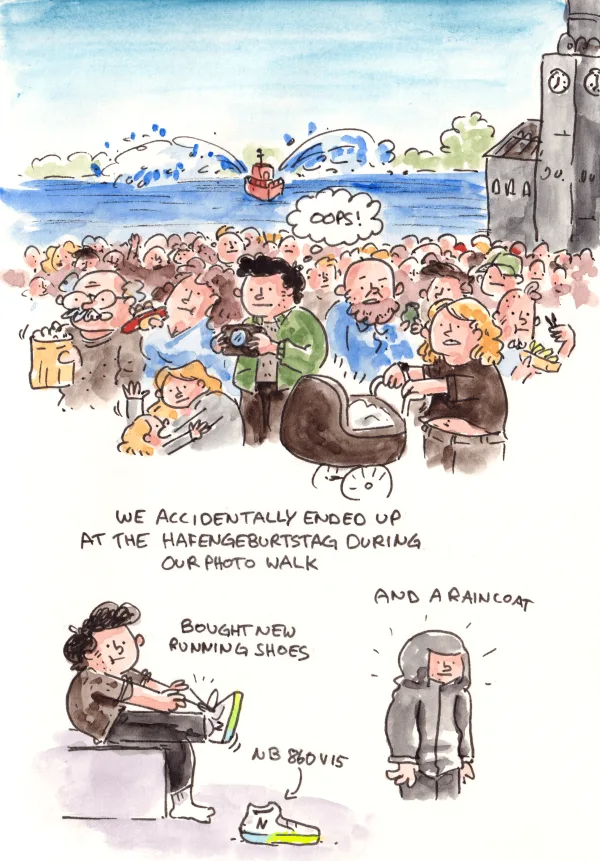 The harbor’s birthday is a huge party, and people from all over Germany visit Hamburg to behave badly. It’s usually something people from Hamburg try to stay away from.