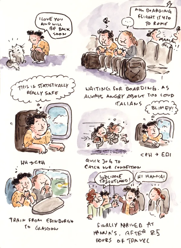 Aaand we're off to the UK. First Glasgow and Edinburgh, then London.