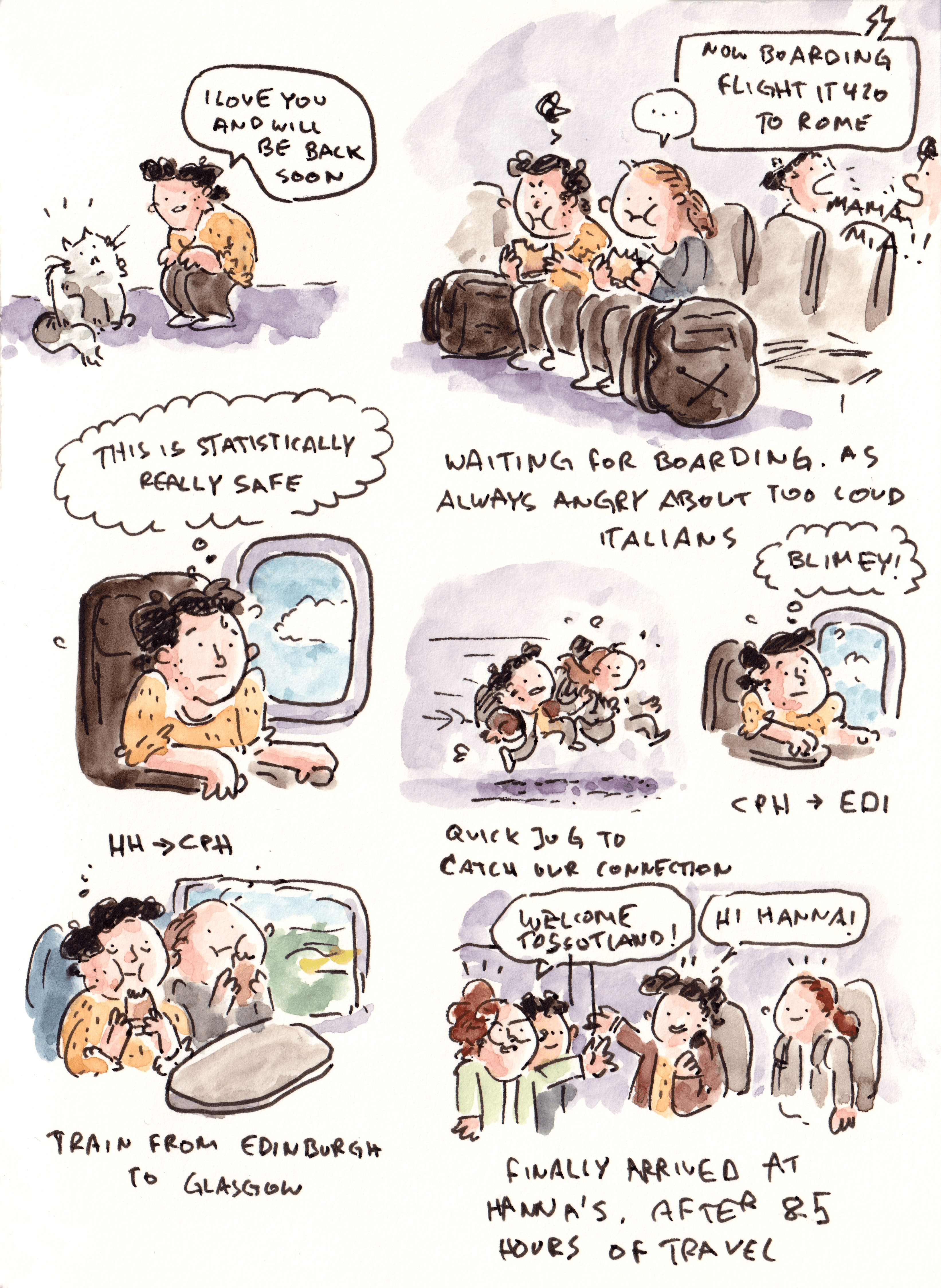 Aaand we're off to the UK. First Glasgow and Edinburgh, then London.