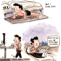 Please don’t judge my apparently abysmal push-up form.