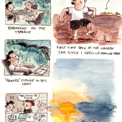 Being back at the sea did something to me. The sounds, the sights, I love it all. Every summer of my childhood, I spent all six weeks of the holidays by the sea. No internet, barely any infrastructure, just me, my boredom, crabs, seagulls, and the ever-changing tides. Come to think of it, it might be my favourite childhood memory.