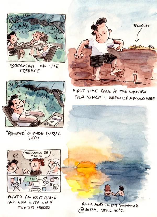 Being back at the sea did something to me. The sounds, the sights, I love it all. Every summer of my childhood, I spent all six weeks of the holidays by the sea. No internet, barely any infrastructure, just me, my boredom, crabs, seagulls, and the ever-changing tides. Come to think of it, it might be my favourite childhood memory.