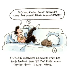 The cats yearn for non-fiction