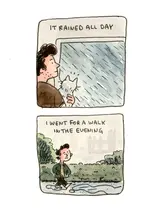 I like this comic, even though I didn’t when I made it. It’s pure melancholy, and the whole day felt exactly like this. On a related note, I always struggle with the end of summer …